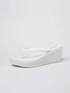 Cavser Women's Thick Sole Wedge Heel Rubber Sole Sandals, Elegant Sandals, Summer Beach Flip Flop Slip-On Shoes, Anti-Slip Outdoor Footwear, New Arrival