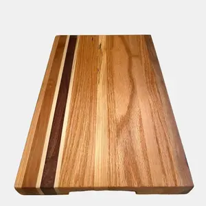 Handcrafted Wooden Cutting Board - Butcher Block Serving/ Steak Board Made in USA for Chopping and Kitchen Use Size 15"x10"X1. 3/8" Stylish& Sturdy