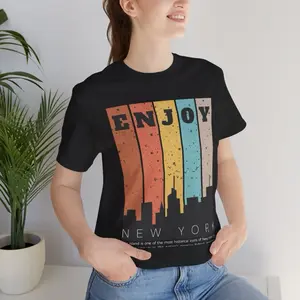 New York City Scape T-Shirt, Sky Scrapers Graphic Tee Shirt, Homecoming Gift For Local Newyorkers