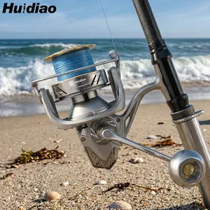 Huidiao Knight ST Surf Casting Reel 8000-14000 Series 25kg Max Drag 4.8:1 Heavy-Duty Spinning Reel Stainless Steel Bearing for Carp Shark Pier Offshore Fishing
