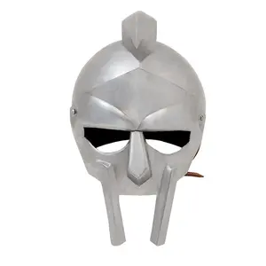 Medieval Warrior Handmade Helmet of Gladiator Steel Helmet with Liner Accessories Comfortable
