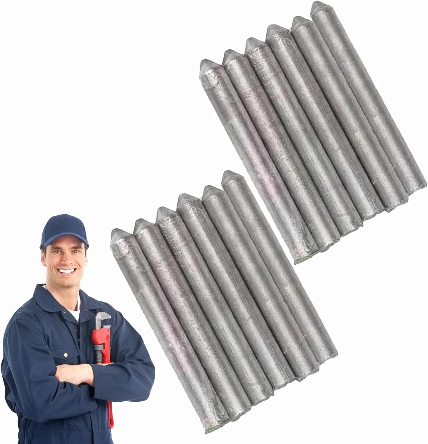 Low Temperature Universal Welding Rod Sticks Metal Easy Melt Low Melt Solder Pipe Tools Electrode Aluminum Rod for Stainless Steel Iron, Beginner and