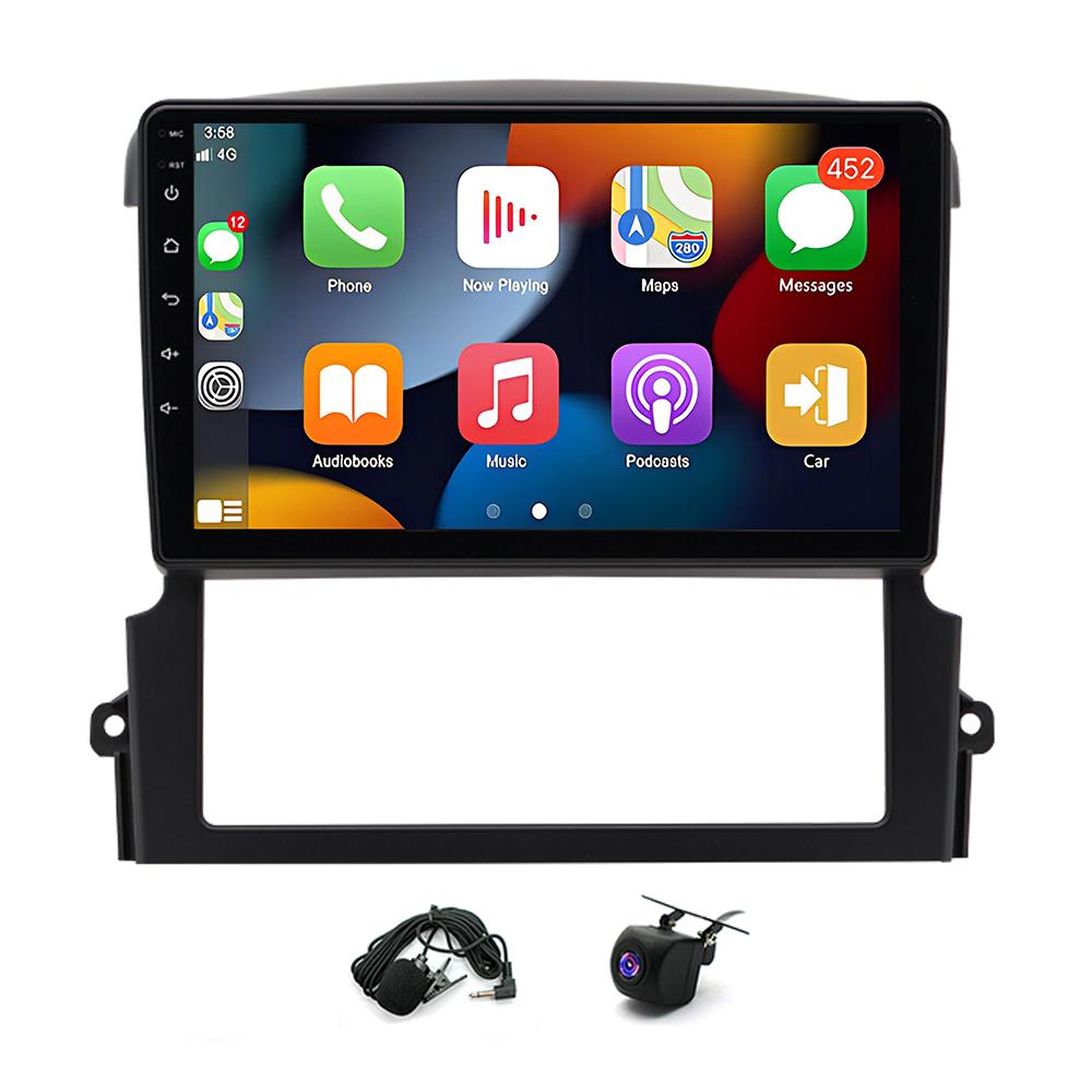 Car Radio Stereo Compatible for K-ia Sorento 2004-2008 FM/RDS Android 15 WiFi Bluetooth 2 DIN GPS Navi Head Unit SWC 9 Inch DAB+ Car Player with Carplay and Android Auto 2GB+64GB Car Radio Stereo Compatible for K-ia Sorento 2004-2008 FM/RDS Android 15 WiFi Bluetooth 2 DIN GPS Navi Head Unit SWC 9 Inch DAB+ Car Player with Carplay and Android Auto 2GB+64GB