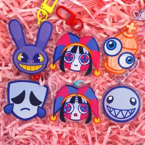 TADC Digital Circus Keychain Acrylic Charms - Cute, Durable, And Perfect For Bags, Keys, Or Gifts. Great For Daily Use Or As Thoughtful Little Gifts For Your Friends And Yourself.