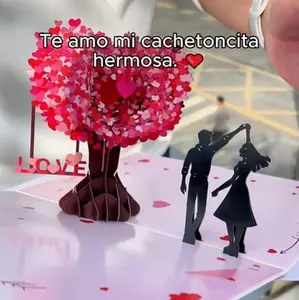 Valentine's Day Card Anniversary Card with Love Tree & Hearts