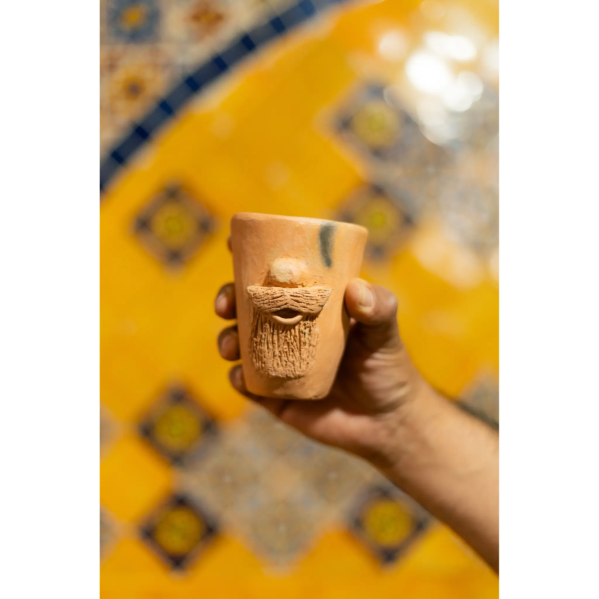 El Sabio – Handcrafted Clay Cup from Tlahuitoltepec
