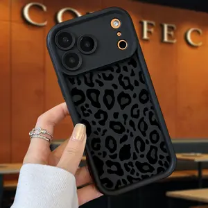 Classic Leopard Print Case Compatible with iPhone 17 Air 16 16e 15 14 13 12 11 Pro Max Plus X XSTPU Silicone Camera Protective Rugged Cellphone Cover for Protection Shockproof