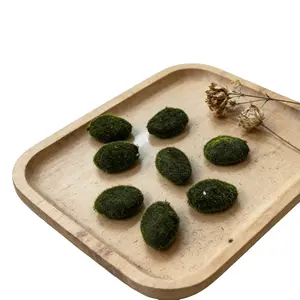 9 Artificial Moss Balls, Realistic Plant Decor Stones, Home Decoration, Vase & Tabletop Accent, Wedding & Party Decor