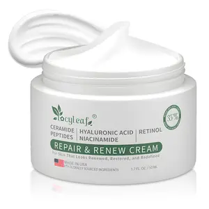 Ceramide Barrier Repair Moisturizer，Niacinamide Peptides Hyaluronic Acid，Sensitive Skin Hydrating Cream, Soothe Redness, Refine Pores, Anti-Aging & Brighten Dull Skin - Made in USA - 1.7 fl oz