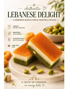 OMNIYA Delicacy – Marzipan Apricot Twisted Original (8 oz) – Soft Almond Marzipan Filled with Natural Apricot