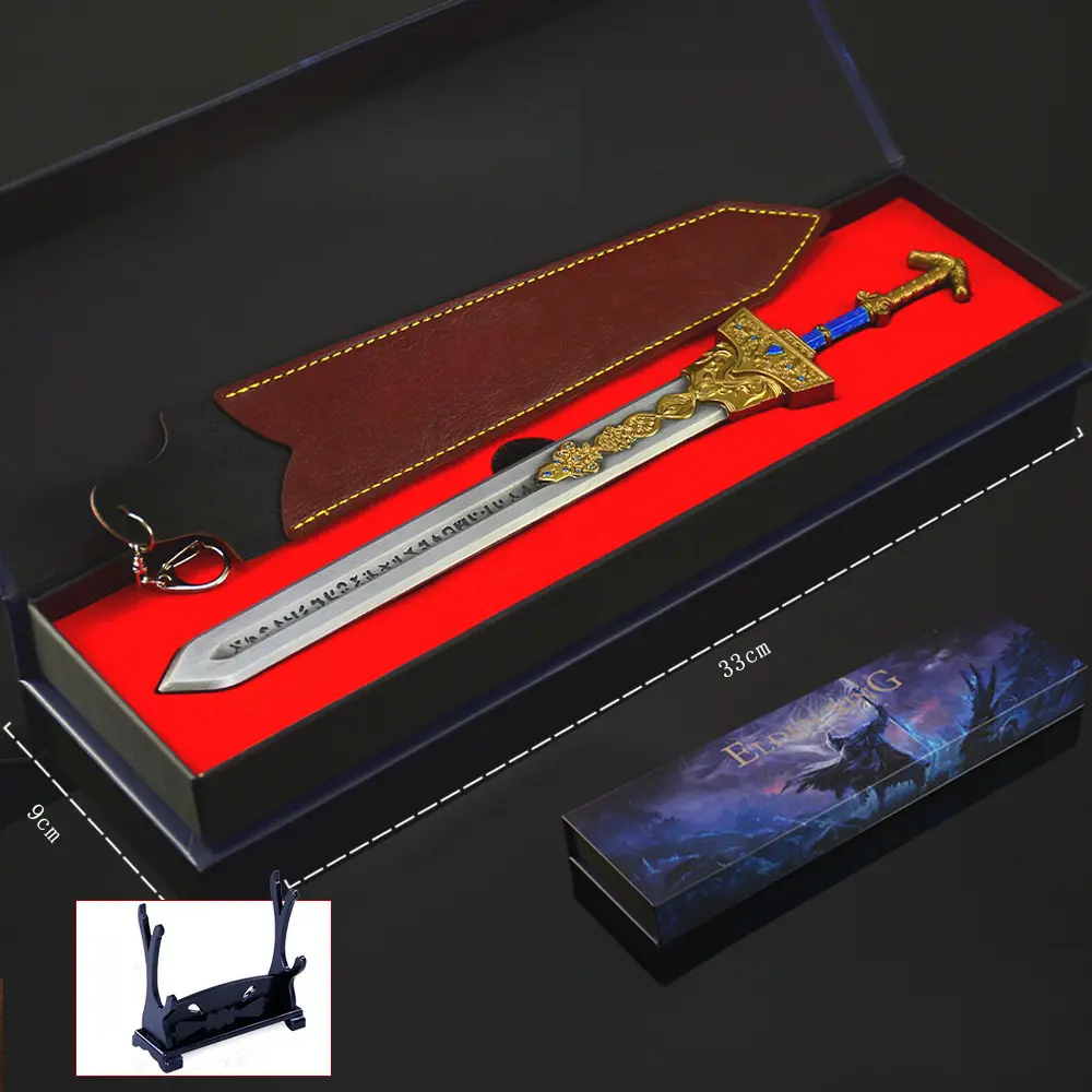 Elden Ring Royal Greatsword 30cm Full Metal Replica - Blaidd Epic Weapon Model with Gift Box| FromSoftware Premium Collectible Display Piece Series Box