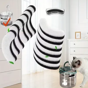 Set of 12 Pet Water Fountain Filters for WF060 Cat Fountain, Cat Fountain Filter Replacement, Triple Filtration Cat Water Filter, Cat Filters for Water Fountain