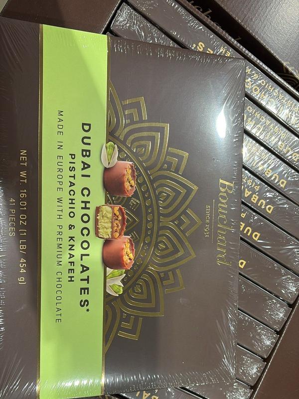Dubai Chocolate Made n Europe with Premium Chocolate, 41 Pieces. 1lb