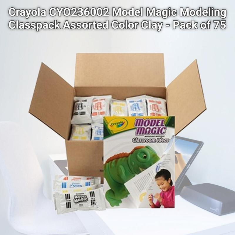 Crayola  Model Magic Modeling Classpack Assorted Color Clay - Pack of 75