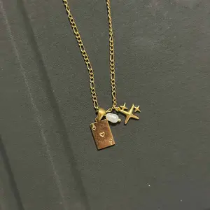 EVRY JEWELS Gold or Silver Plated Women's Hypoallergenic Wish Upon Necklace