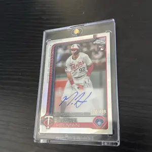 Topps Michael Helman Autographed Card 100/499 Limited Edition Baseball Trading Card