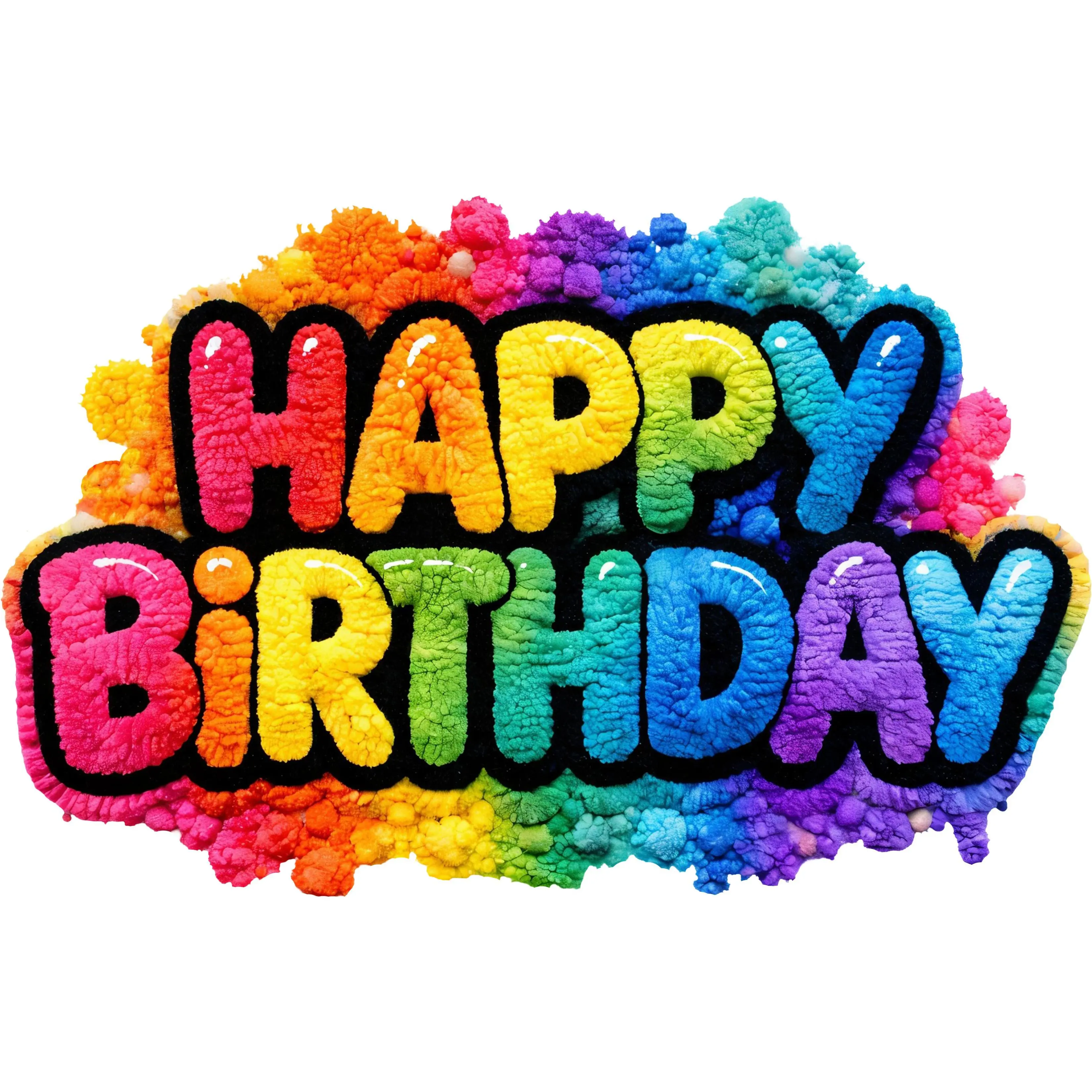 DTF Transfer – GN Happy Birthday color Multi Sizes