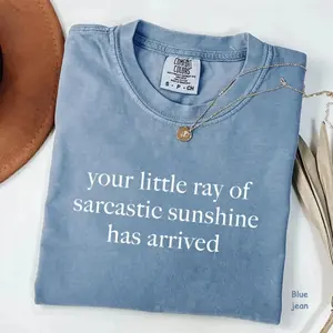 Your Little Ray of Sarcastic Sunshine Has Arrived Comfort Colors T-Shirt - Funny Quote Tee, Funny Humor Shirt, Trendy Gift for Women, For Woman