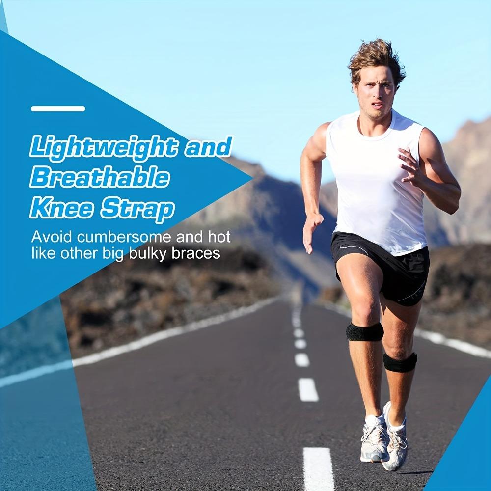 Knee Support Patella Strap - Adjustable Breathable Non-slip Suitable for Running Hiking Football Basketball Suitable for Sports and Casual Wear Unisex Design Hiking Gear