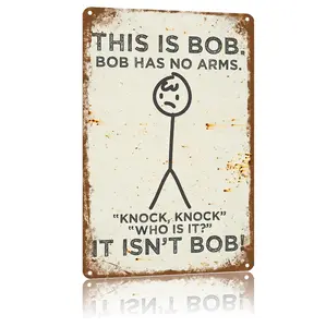 This Is Bob'S Fun Metal Bar Sign, Suitable For Men'S Lounges, Family Bars, Indoor Or Outdoor Gardens, Vintage Wall Decorations, Men'S Lounge Gifts, Vintage Souvenirs, 8*12 Inches.