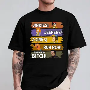 Scooby Catchphrases Shirt, Mystery Natural Hoodie, Meddling Kids Tee, Childhood Cartoon