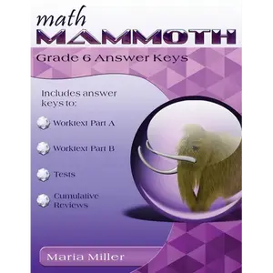 Math Mammoth Grade 6 Answer Keys - Paperback
