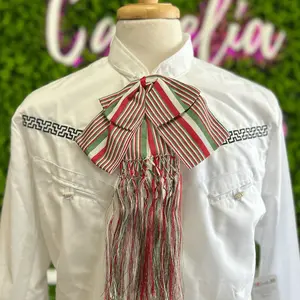 Mexican Adult Charro Bow Tie  - Tri-Color