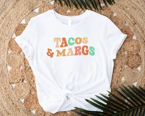 Tacos And Margs T-shirt, Mexican Fiesta Shirt, Cinco De Mayo Tee, Tacos lover T-shirt, Taco Party Shirt, Mexican Girl Tee, Mexican Drinking Party T-shirt