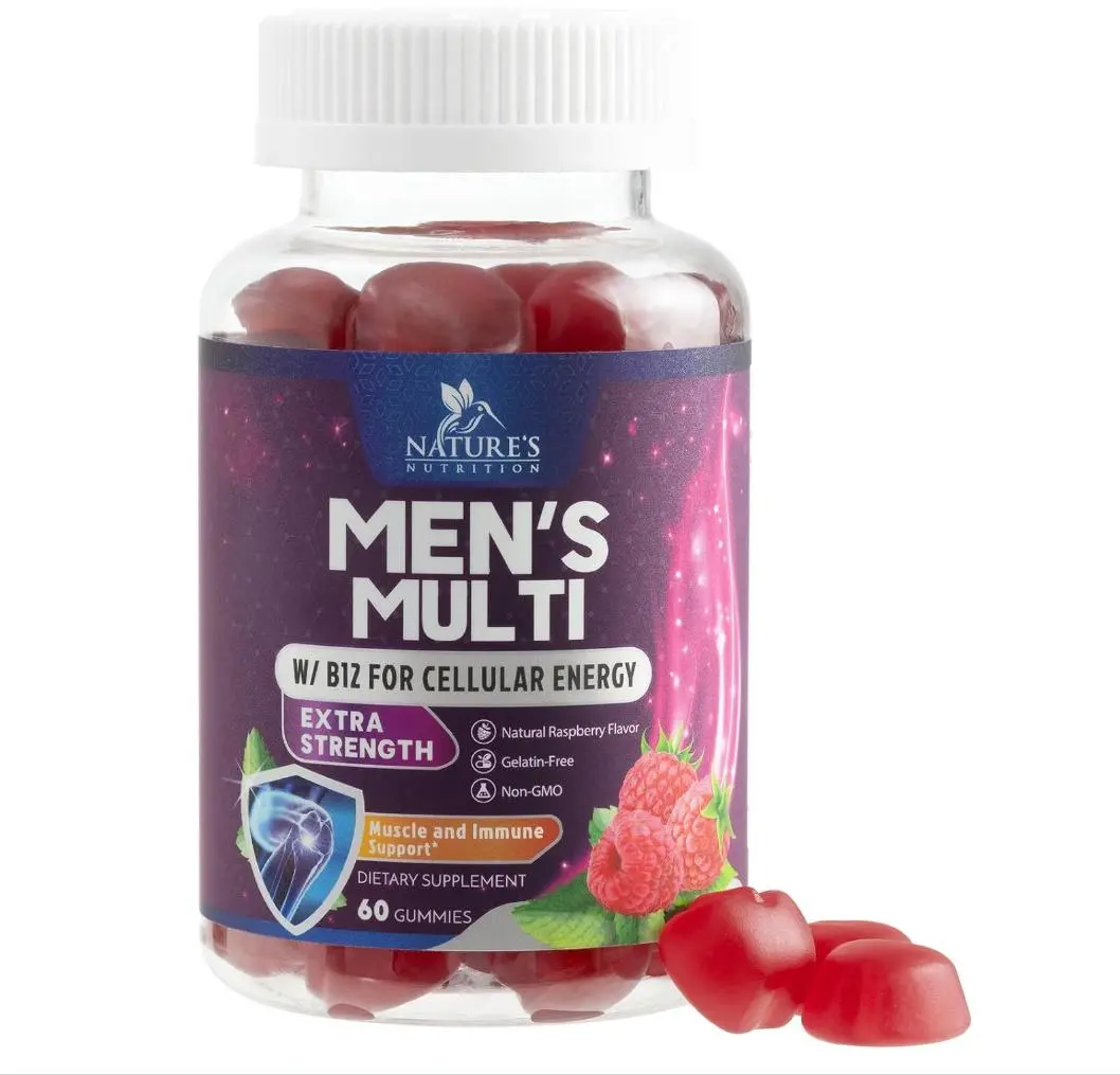 Multivitamin for Men - Daily Mens Multivitamins & Multiminerals with Vitamin D, Vitamin C, B12 Zinc & More - Energy, Memory, Focus & Immune Health Support - Essential for Men Over 40 - 60 Capsules