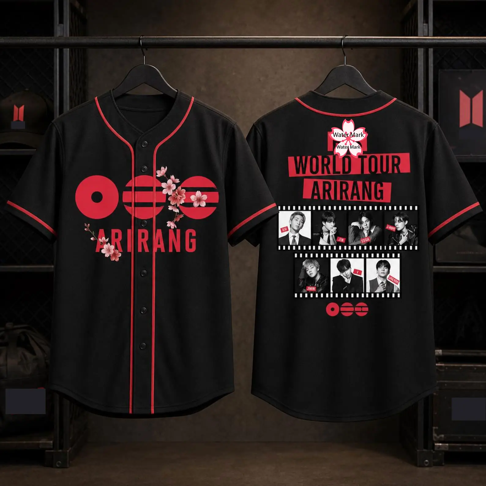 Bangtan Arirang Tour Baseball Jersey, Personalized Kpop Concert Jersey, Custom Name Number Fan Shirt, Music Tour Outfit