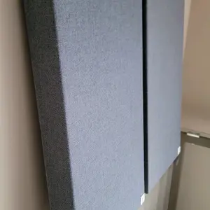 4 Sound Absorbing Acoustic Wall Panels 3" DEPTH - SET of 4 Steel Grey