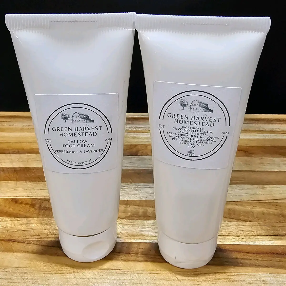 Peppermint & Lavender Tallow Foot Cream - Natural Moisturizer for Dry & Cracked Feet