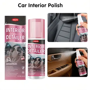 Interior Detailer Restorer Polishesfor Leather,Plastic ,Rubber,User Friendly TrimRestorer Safe Auto Detailing Supplies-15 Oz KitUV Protection Car