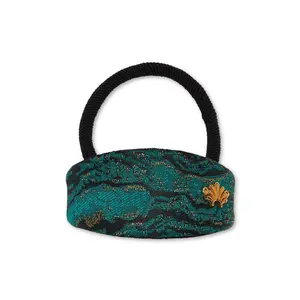 JADE GENIE FLORAL JACQUARD HAIR TIE