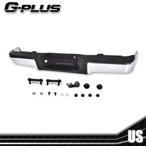 Fit For 2009-2014 Ford F150 Truck Chrome Complete Rear Steel Bumper Assembly