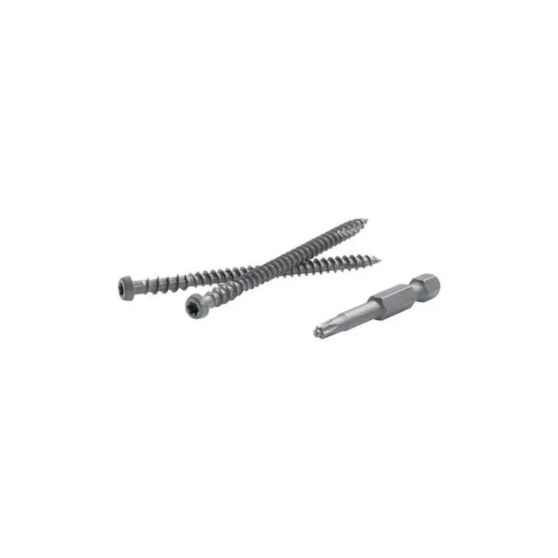 212 MAIN Fastenmaster TrapEase Deck Screws, 2.5-Inch Vintage Lantern, Zinc Carbon Steel Self-Tapping Fasteners with TORX TTAP Star Drive for Ace Hardware, Fade Resistant, Outdoor Deck, Composite Deck Screws