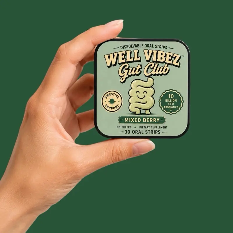 Gut Club | 10 Billion Probiotics and Enzymes Fast Dissolving Oral Strip