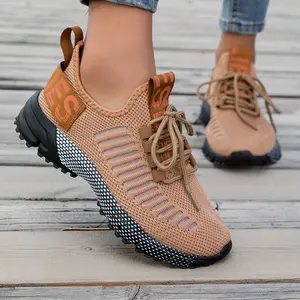 Women'S Lightweight Breathable Mesh Sneakers - Anti-Slip EVA Sole, Comfortable Thick Bottom Sports Shoes for All-Day Wear, Casual Footwear | Breathable Upper, Ladies Sneaker | Modern Sneakers