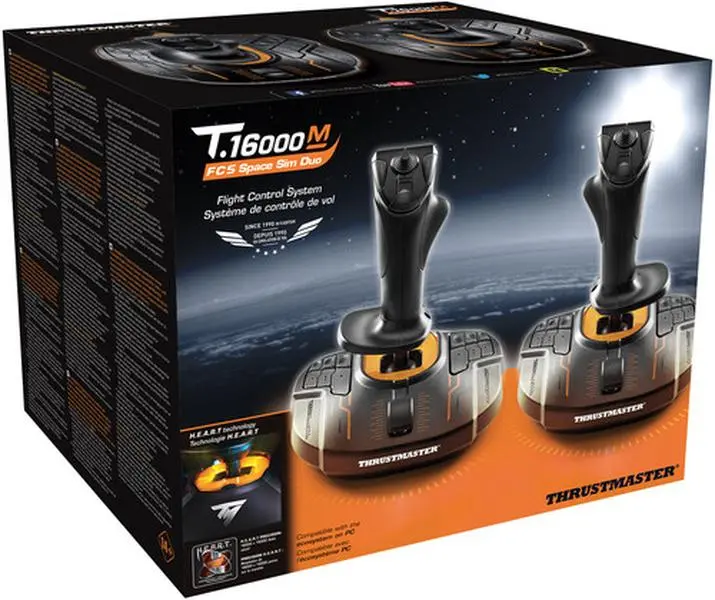 PC Accessory:  Flight - Stick - Thrustmaster T 16000M Space Sim Duo Stick  [GAMES ACCESSORIES] Controller, PC Games