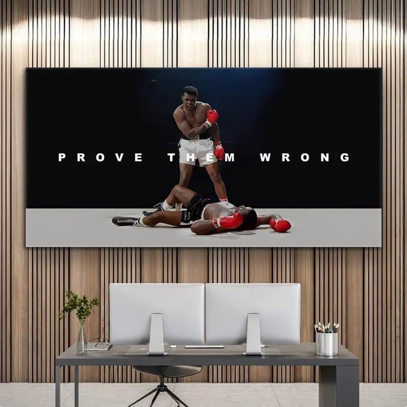 Prove Them Wrong Muhammed Ali Poster Modern Gym Wall Art Boxing Motivational Poster Print Unframed For Office Decor Muhammed Ali Poster Print Unframed Success Quotes