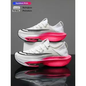 Unisex sporty running shoes, athletic running shoes, lightweight shock absorption, breathable textile upper, rubber sole, medium width, all seasons