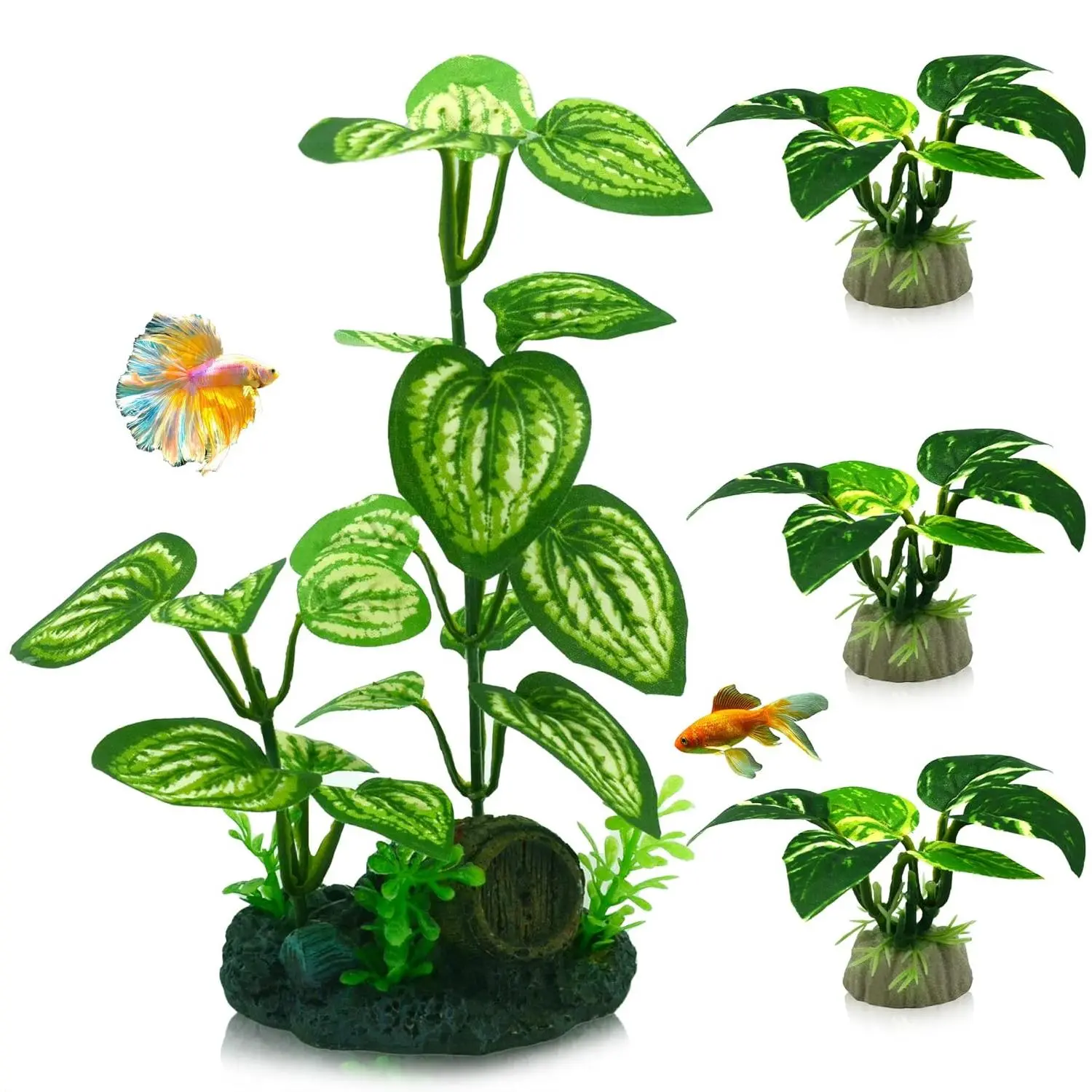 Aquarium Silk Plants for Betta Fish Tank, Aquarium Plant Aquatic Water  Grass Foreground Decor,Fish Tank Decorations(4PCS Green Grasses) - TikTok  Shop