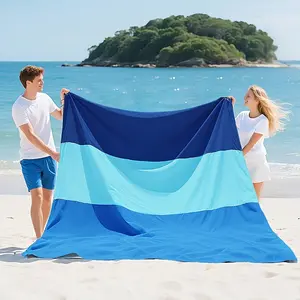 Oversized Sandproof Beach Blanket, lightweight for adults. Large multipurpose mat perfect for beach days, picnic, camping and hiking trips. Easy to carry, ideal for outdoor travel and daily leisure use.