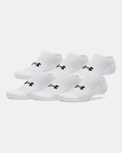 Under Armour Performance Cotton Unisex 6-Pack No Show Socks