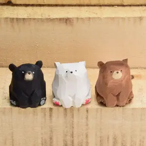 Wooden Bear Sculpture