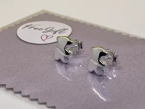 Tous 925Silver Bold Motif bear Earrings 10.5 mm