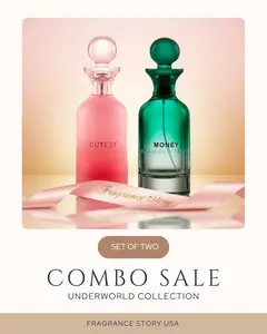 Fragrance Story Cutesy & Money 3.4 Oz Set of Two Combo Sale Underworld Collection by Fragrance Story USA