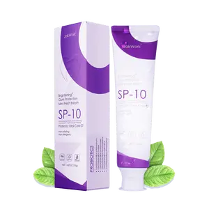 JAKWORK Upgraded SP-10 Probiotic Whitening Toothpaste,Advanced Whitening Formula with Probiotics,Mint Flavor for Fresh Breath,Fluoride-Free,Removes Plaque,Protects Enamel,Perfect for Family Oral Care