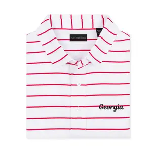 The Sideline Stripe Georgia Polo