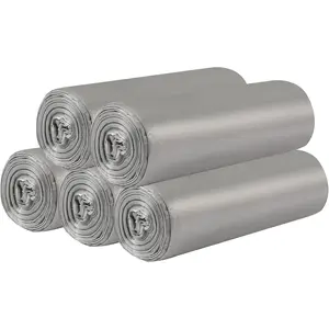 5 Rolls Small Trash Bags - 100 Counts Durable 4 Gallon Small Garbage Bags for home office kitchen Bathroom Bedroom Trash Can liners()